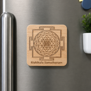 Sri Chakra Wooden Fridge Magnet