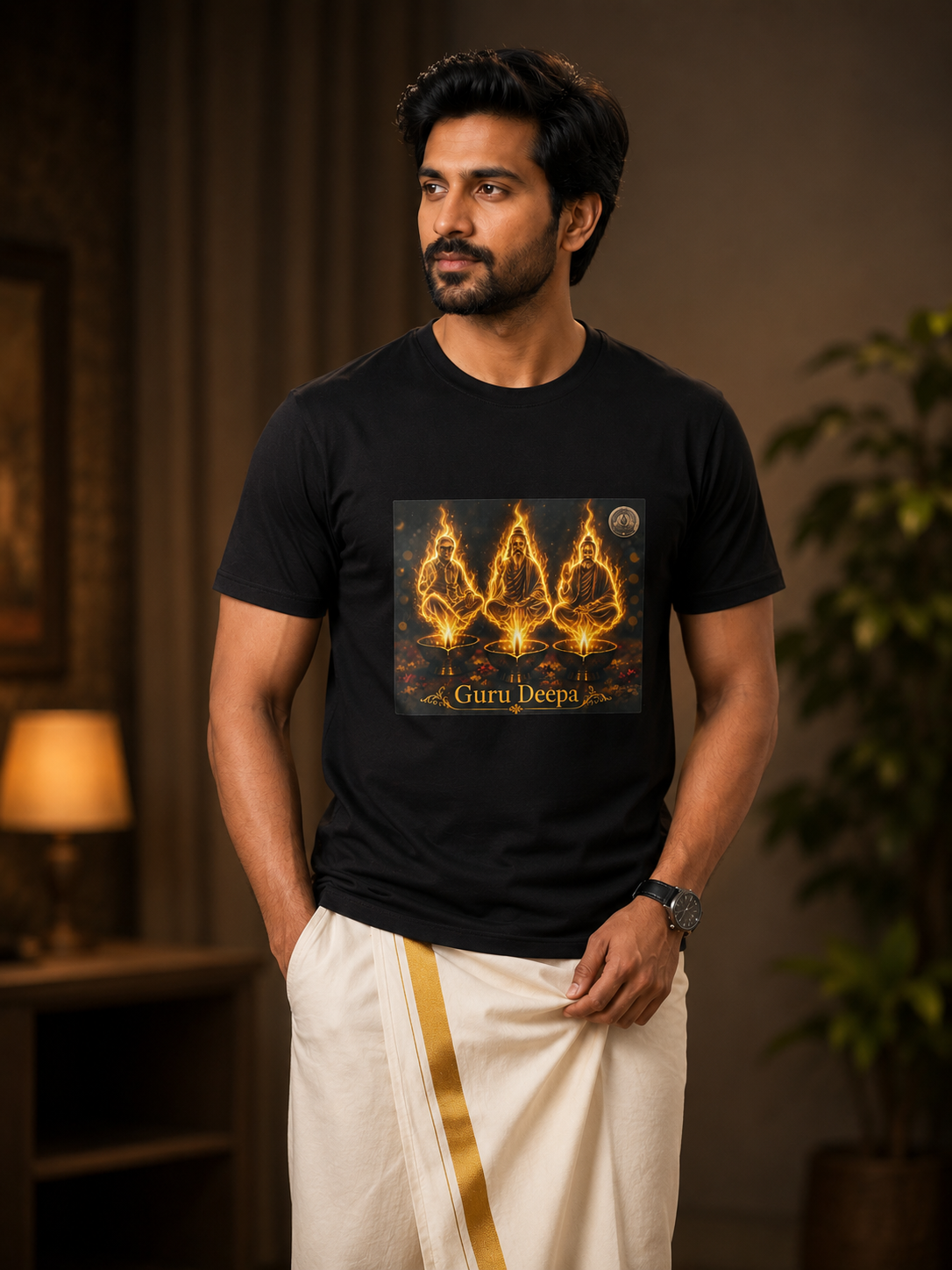 Divine Guru Flame Premium T-Shirt Divine Guru Flame Premium T-Shirt