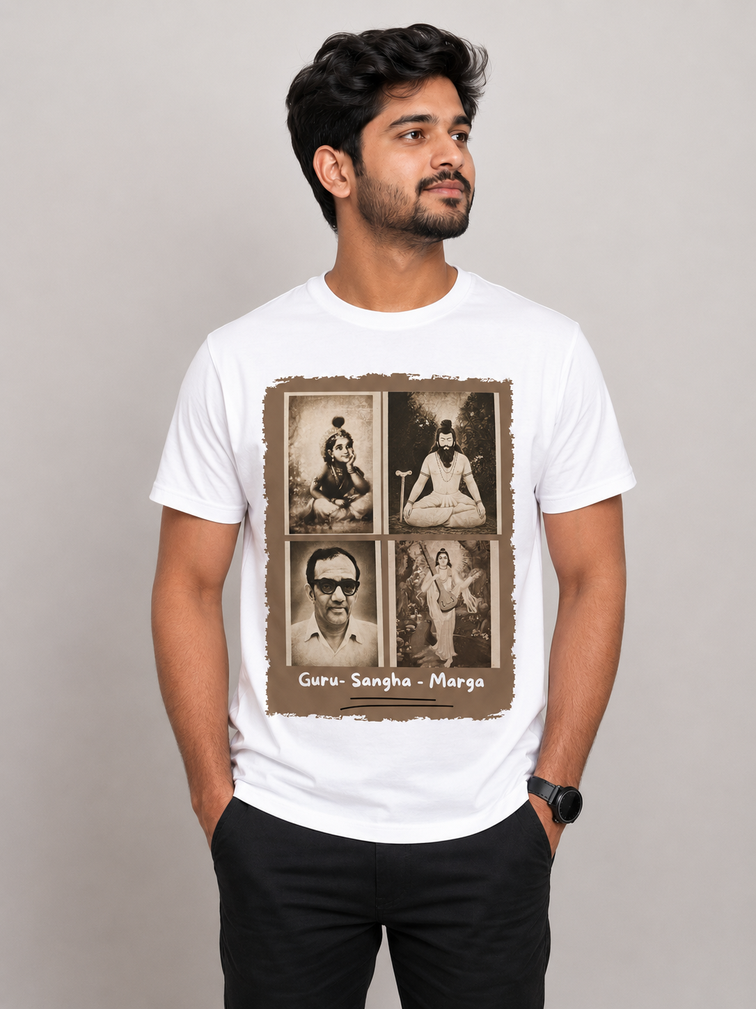 Guru Sangha Marga Premium Spiritual T-Shirt Guru Sangha Marga Premium Spiritual T-Shirt